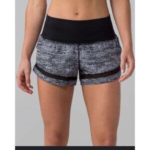Lululemon Athletica Womens Pace Perfect Black shorts size 4 in Air time Running